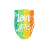 Love Wins Sublimation Bandana