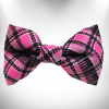 Plaid Dog Bow Tie