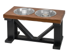 Farmhouse 2-Bowl Elevated Dog Feeder