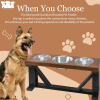 Farmhouse 3-Bowl Elevated Dog Feeder