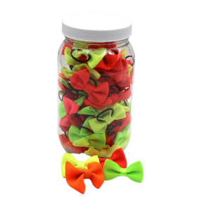 GD103 | 50-100 Neon Groomers Dinky dog / cat bows in a jar|Pets Ribbons