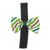 GG110CSV | 50-100 Dog Christmas candy stripe 2"bows on velcro|Pets Ribbons