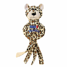 KONG Wubba No Stuff Cheetah Dog Tug Toy Large
