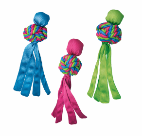KONG Wubba Weaves Dog Tug Toy Assorted