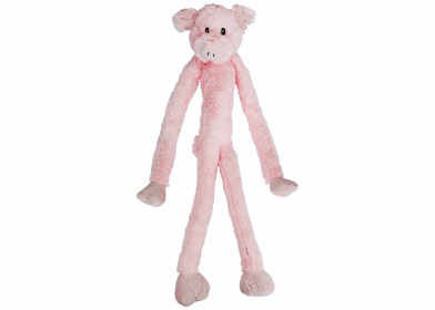 Multipet Swingin' Slevins Pig Plush Pet Dog Toy 27"