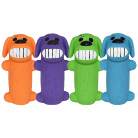 Multipet Minipet LOOfA Latex Dog Chew Toy Assorted Colors 5"