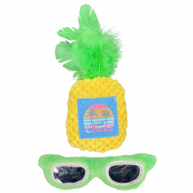 Multipet MargaritavilleÂ Pineapple and Sunglasses Cat Toy 5.75" 2pk