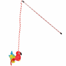 Multipet MargaritavilleÂ Parrot Wand Cat Toy 18"
