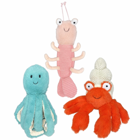 Multipet Margaritaville Coral Reefers Plush Dog Toy Assorted 11.5"