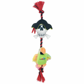 Multipet Margaritaville Pirate and Parrot Rope Assorted 18"