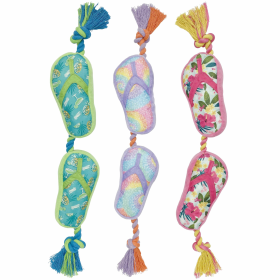 Multipet Margaritaville Flip Flop Rope Dog Toy 18"