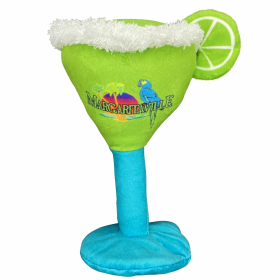 Multipet Margaritaville Margarita Glass Plush Dog Toy 8"