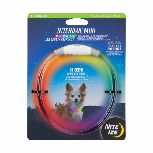 Nite Ize NiteHowl Mini Rechargeable LED Safety Necklace - Disc-O Select