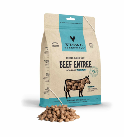 Vital Essentials Freeze-Dried Raw Beef Entree Dog Food Mini Nibs,