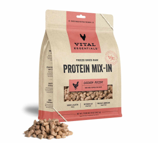Vital Essentials Freeze-Dried Raw Chicken Protein Mix-In Meal Topper for Dogs