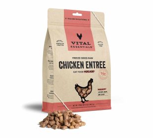 Vital Essentials Freeze-Dried Raw Chicken Entree Cat Food Mini Nibs,