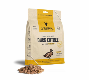 Vital Essentials Freeze-Dried Raw Duck Entree Cat Food Mini Nibs,