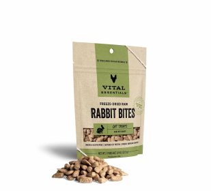 Vital Essentials Freeze-Dried Rabbit Bites Cat Treats, 0.9 oz