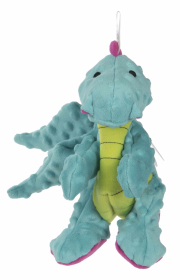 goDog Dragons Squeaky Plush Dog Toy