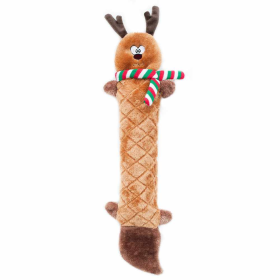 ZippyPaws Holiday Jigglerz Reindeer Plush Dog Toy