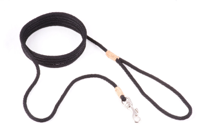 Nylon Snap Leads (6 ft  x 1/8in or 4mm) (Color: Black Nylon)