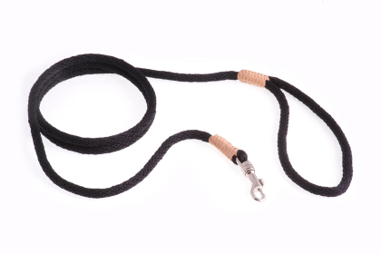 Nylon Snap Leads (4 ft  x 1/4in or 6mm) (Color: Black Nylon)