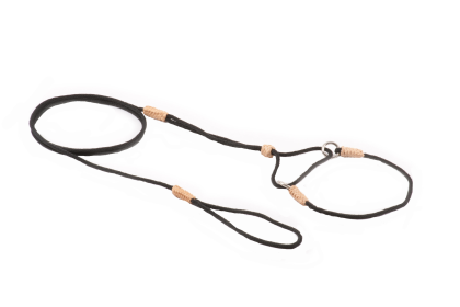 Nylon Martingale Leads (8in x 1/16 or 2 mm) (Color: Black Nylon)