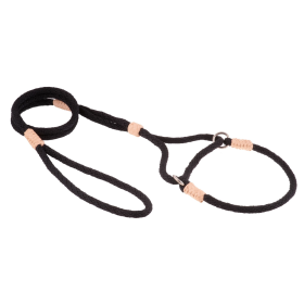 Nylon Martingale Leads (10in x 1/4in or 6mm) (Color: Black Nylon)