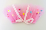 Pink Pom Pom Dog Tutu Skirt