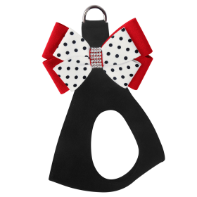 Susan Lanci Designs Minnie Double Nouveau Bow Step In Harness (size: large)