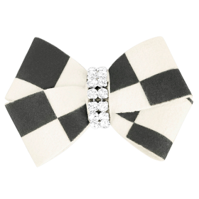 Susan Lanci Designs Windsor Check Nouveau Bow Hair Bow (size: XS)