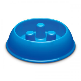 PS Plastic Slow Feeder Bowl 40oz Blu (Color: Blue, size: 40oz)