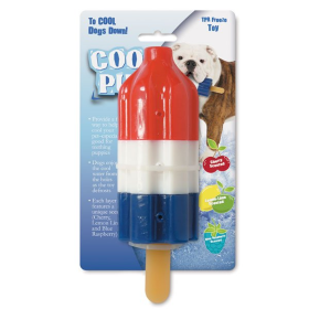 Cool Pup Toy Lg Rocket Pop (Color: Red White Blue, size: large)