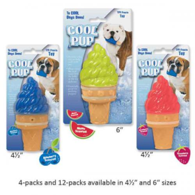 Cool Pup Toy Lg Ice Cream Cone Grn (Color: Green, size: large)