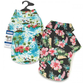 CC Hawaiian Breeze Camp Shirt XXS Blk (Color: Black, size: XXsmall)