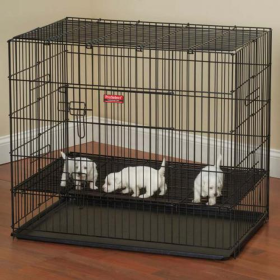 ProSelect Puppy PlayPen with Plastic Pan (size: small)