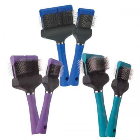 MG Slicker Brush Single Flex Hard Grn (Color: Teal, size: Single)