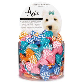 AR Cute Chevron Bow Canister 48pcs (Age: All Ages)