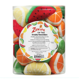 ZA Fruity Sweeties Cat Toy Canist 28pc (Age: All Ages)