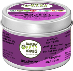 Body Bliss Meal Topper- Omega 3 & 6 Super Food + Heart, Brain Joint, Blood & Coat Support* (Option: All Life Stage Dog Meal Topper - Turkey Flavoring, size: 4 Oz. Dog)
