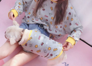 Smile Everyday - Matching Pet and Owner Clothing Set (size: small)