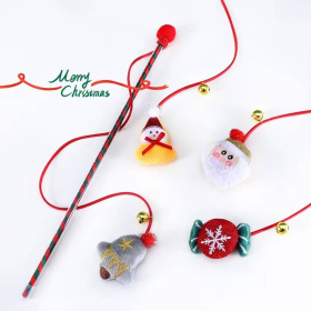 Merry Christmas Plush Pet Santa Claus Toys for pets (Style: Candy)
