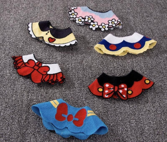 Micky and Minnie Pretty Pets Bibs (Outfits - Disney Collection) (Style: Yellow black heart)