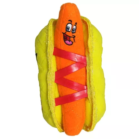 Tuffy Funny Food HotDog (Color: Yellow & Orange)