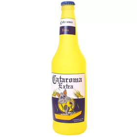 Silly Squeaker Beer Bottle Cataroma (Color: Yellow)