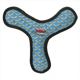 Tuffy Mega Boomerang (Animal: Chain Link, Color: Blue)