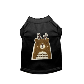 Cuddle Antler Bear (Color: Black, Style: TEE, size: X Small)