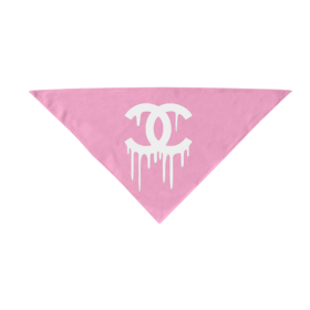 Designer Inspired Bandanas (Color: Pink, Style: CC Drip, size: small)