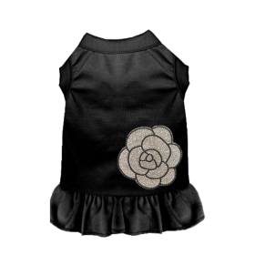 My Glam Camellia (Color: Black, Style: DRESS, size: X Small)