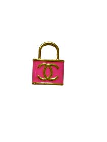 CC Lock Charm Collar (Color: Pink, Type: , size: 10")